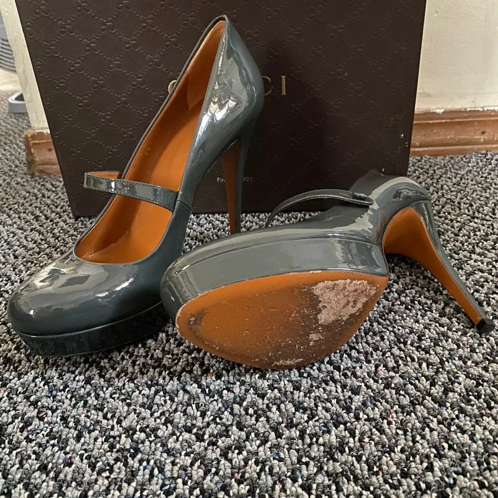 Gucci Mary Jane Patent Leather Heels - Picture 7 of 9